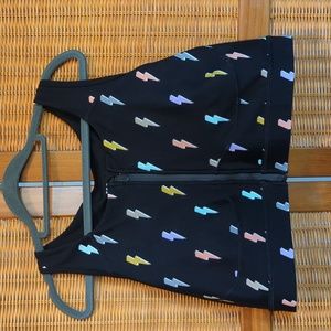 Torrid 2X lightning sports bra, front closure